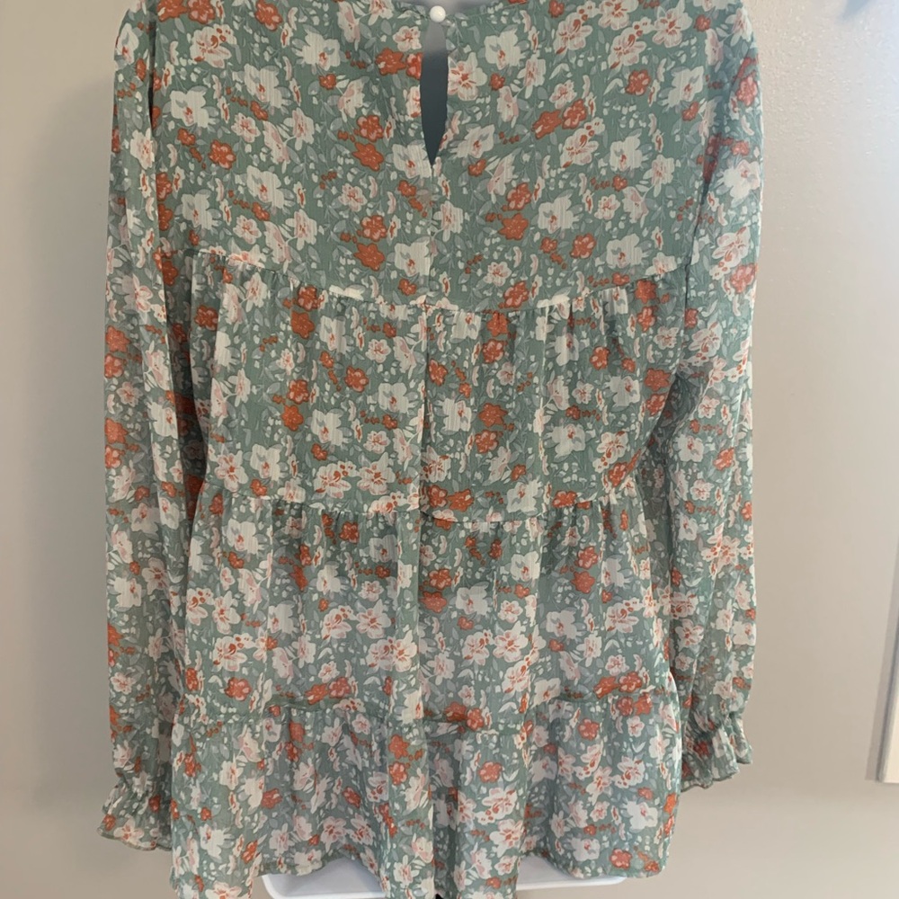 SHEIN Floral Print Blouse - Picture 3 of 16